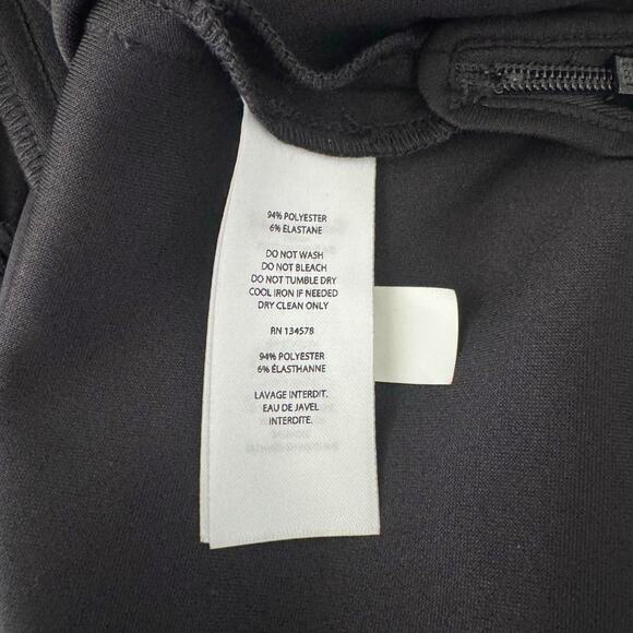 Vineyard Vines Wms Black Faux Suede Kick Flare Ankle Pants Size 10 Made in Italy - Picture 5 of 11